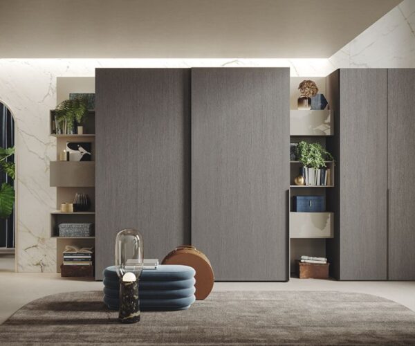 Armadio Scorrevole Legno Libreria