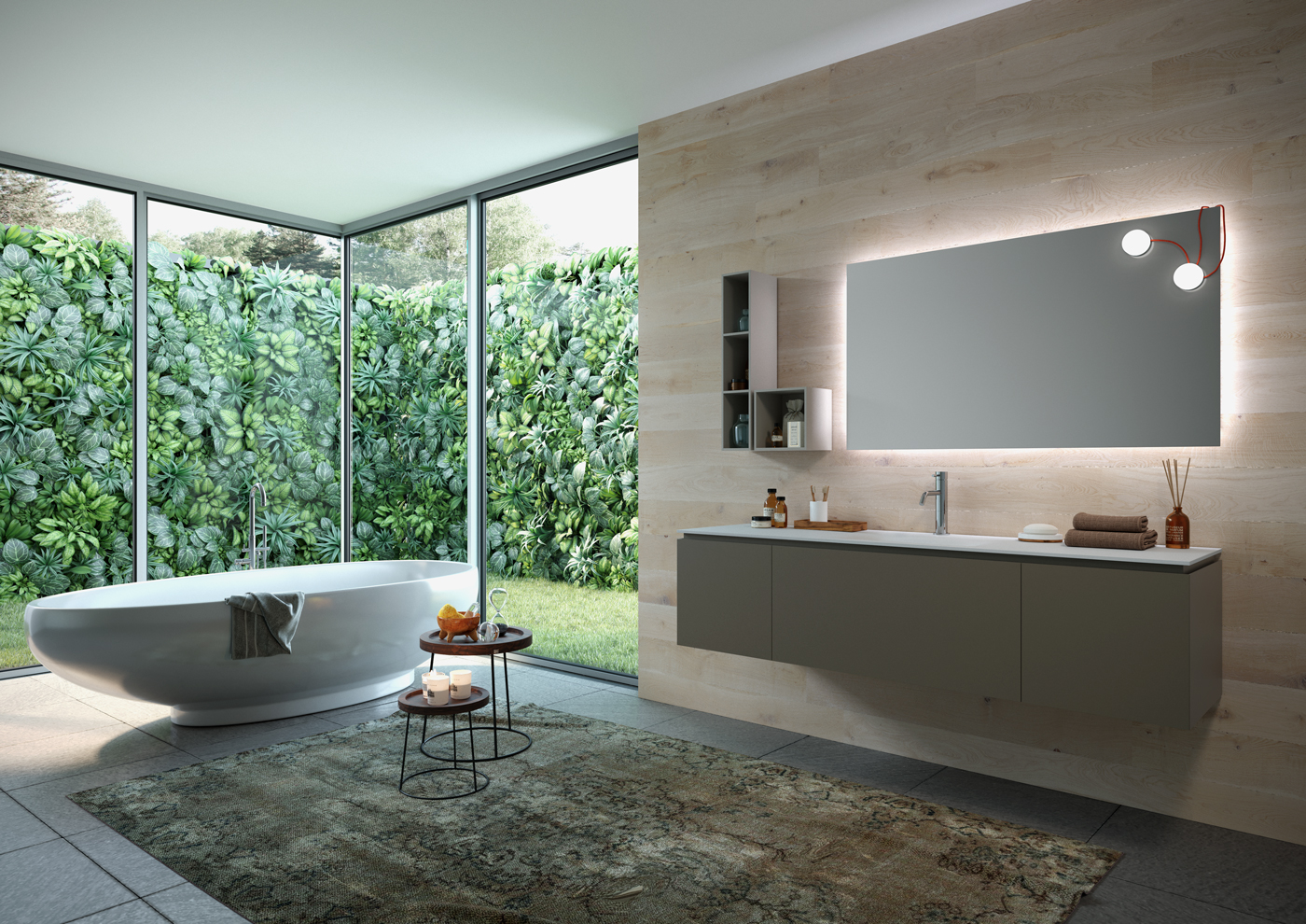 cadoro-bagno-moderno-design-bathroom cabinet-mln06a Mobili bagno top betacryl