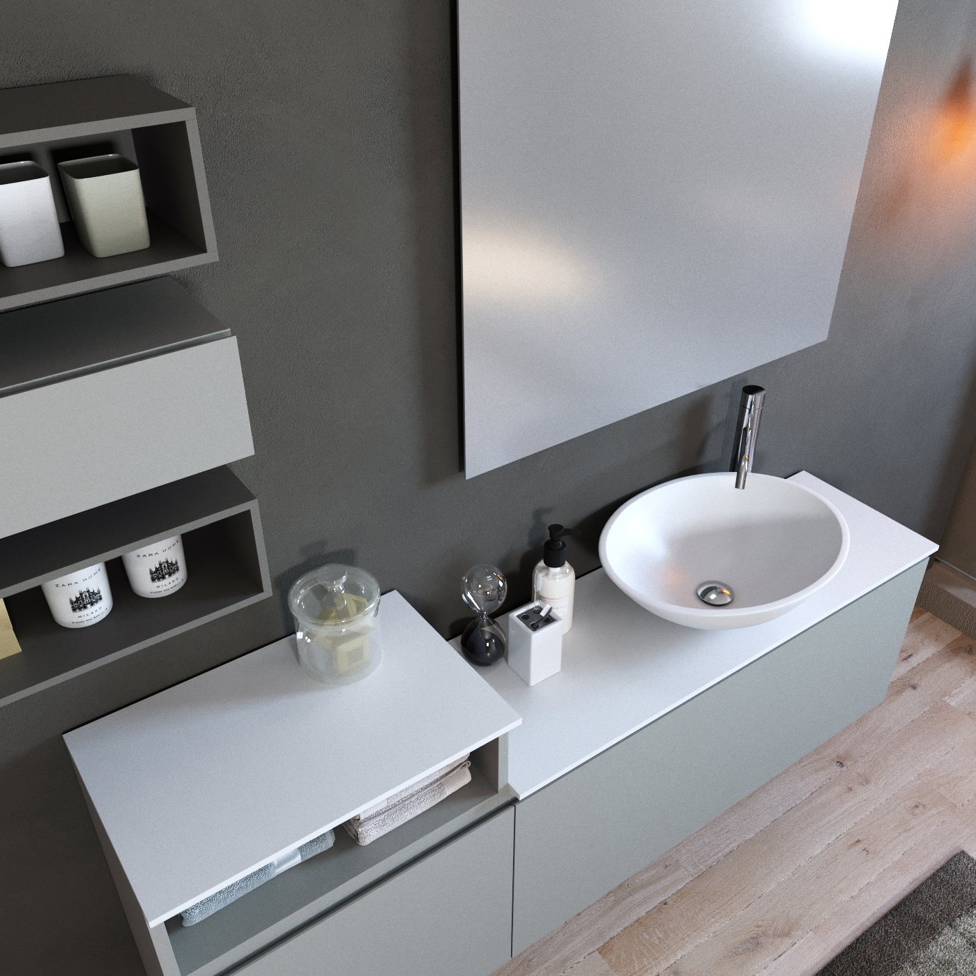 cadoro-bagno-moderno-design-bathroom cabinet-mln12b
