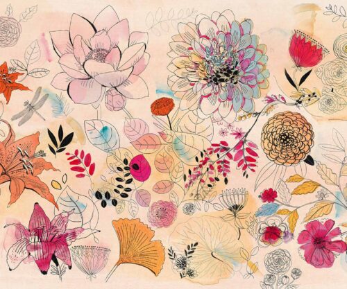Carta Parati Wallpepper Watercolor