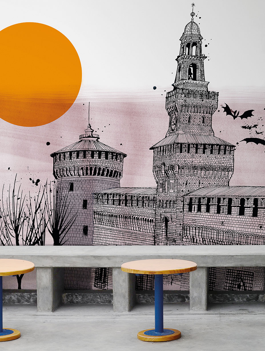 cadoro-carte da parati-2022-wallpaper-wallpepper-CS-08-A Il Castello Sforzesco Milano - AMB