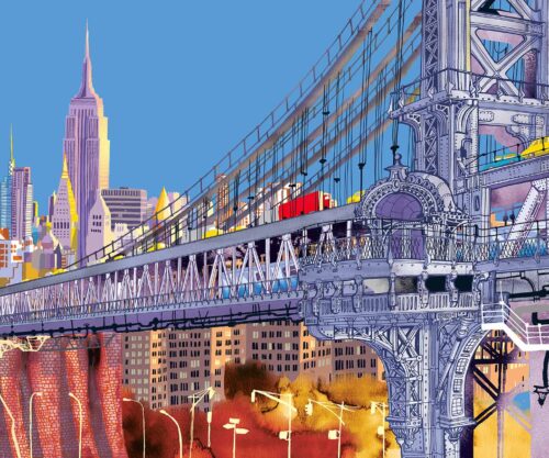 Tappezzeria Wallpepper Manhattan Bridge