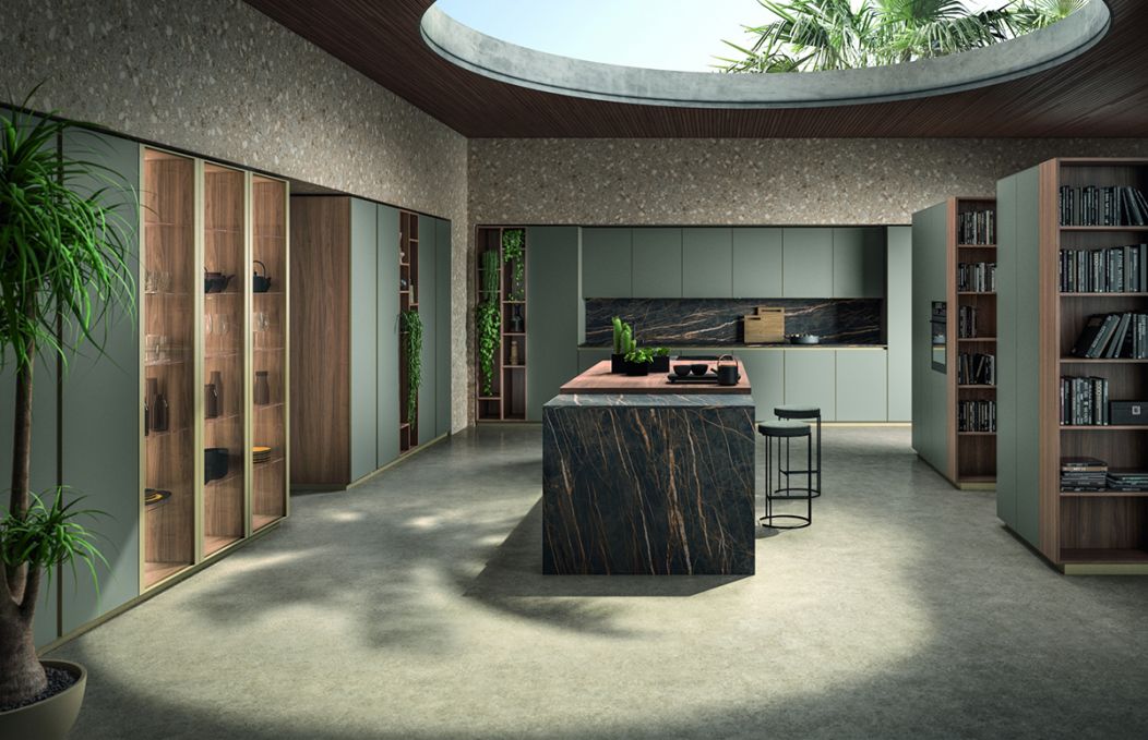 cadoro-cucine moderne-design-kitchen furniture-vertigo-01 (1) Cucina Vetro Laccato Vertigo