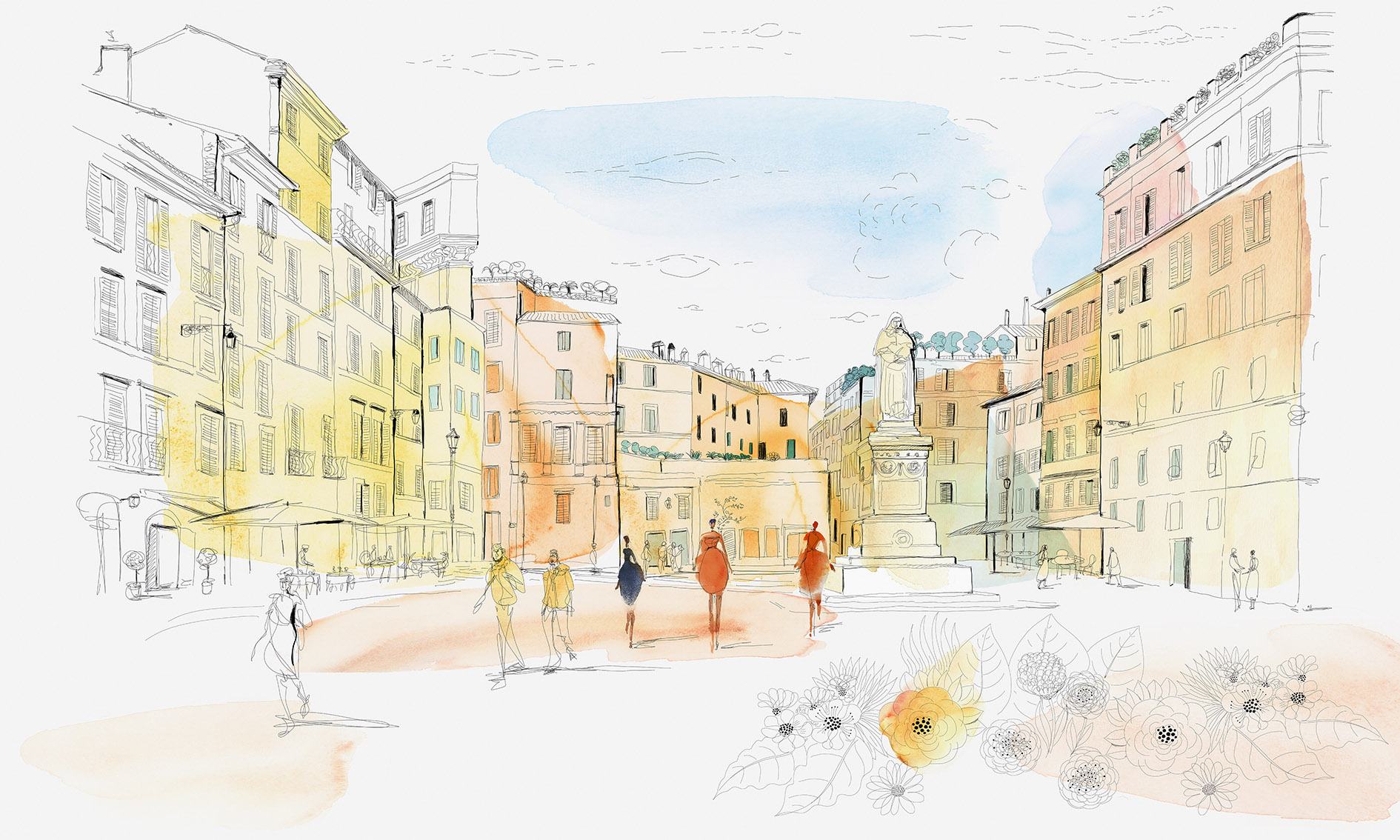 cadoro-carte da parati-2023-wallpaper-wallpepper-AS-24-A-CampoDeiFioriRoma Carta parati Wallpepper Roma