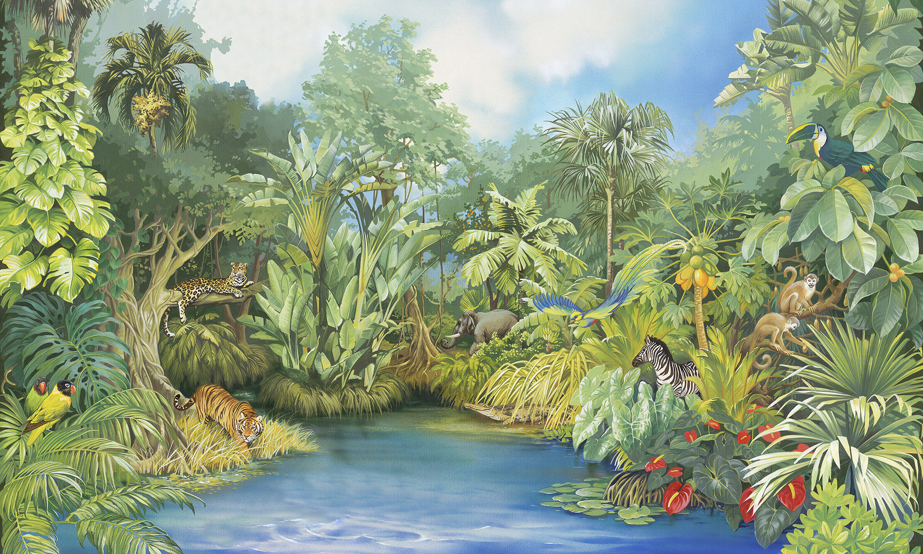 cadoro-carte da parati-2023-wallpaper-wallpepper-ASP-04-A-MagicalForest Carta parati Wallpepper Foresta
