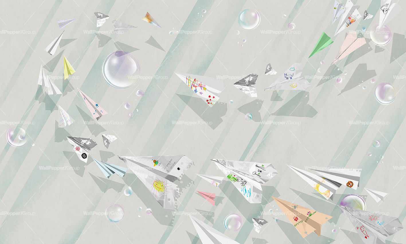 Cadoro-Carte-da-parati-2024-Wallpaper-Wallpepper-Paper-Plane-Customizable-MF-24-A
