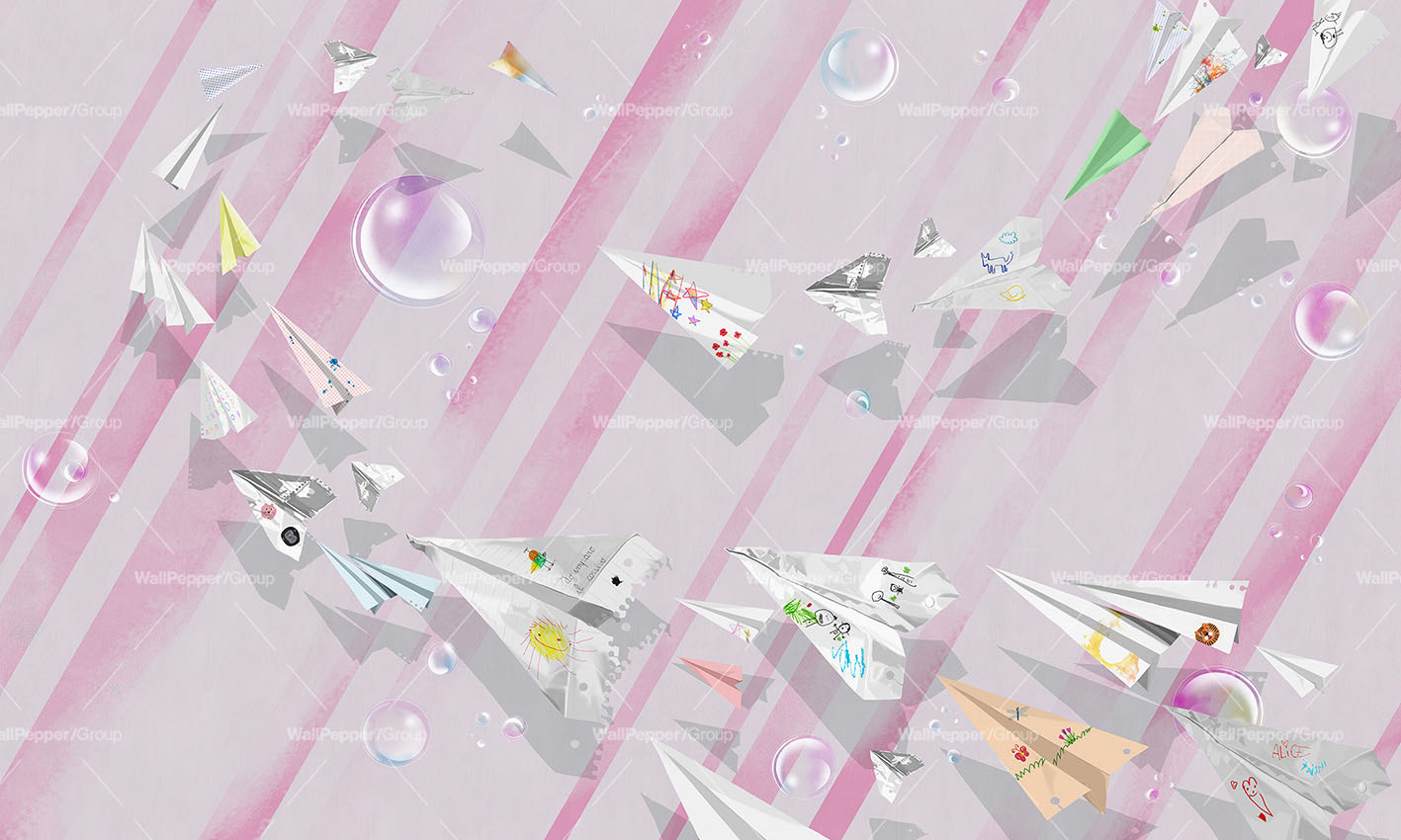 Cadoro-Carte-da-parati-2024-Wallpaper-Wallpepper-Paper-Plane-Customizable-MF-24-C