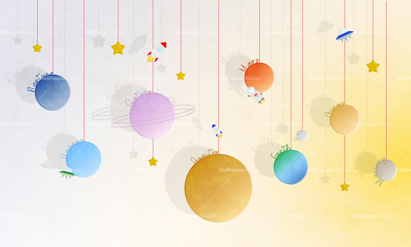 Cadoro-Carte-da-parati-2024-Wallpaper-Wallpepper-Space-bubbles-WP-109-A