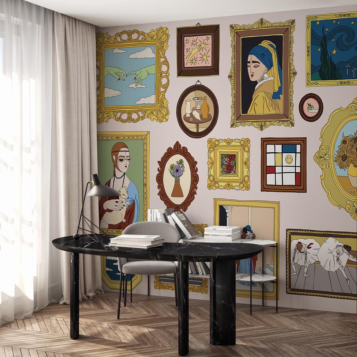 Mockup,Poster,Frame,On,The,Wall,Of,Living,Room.,Luxurious